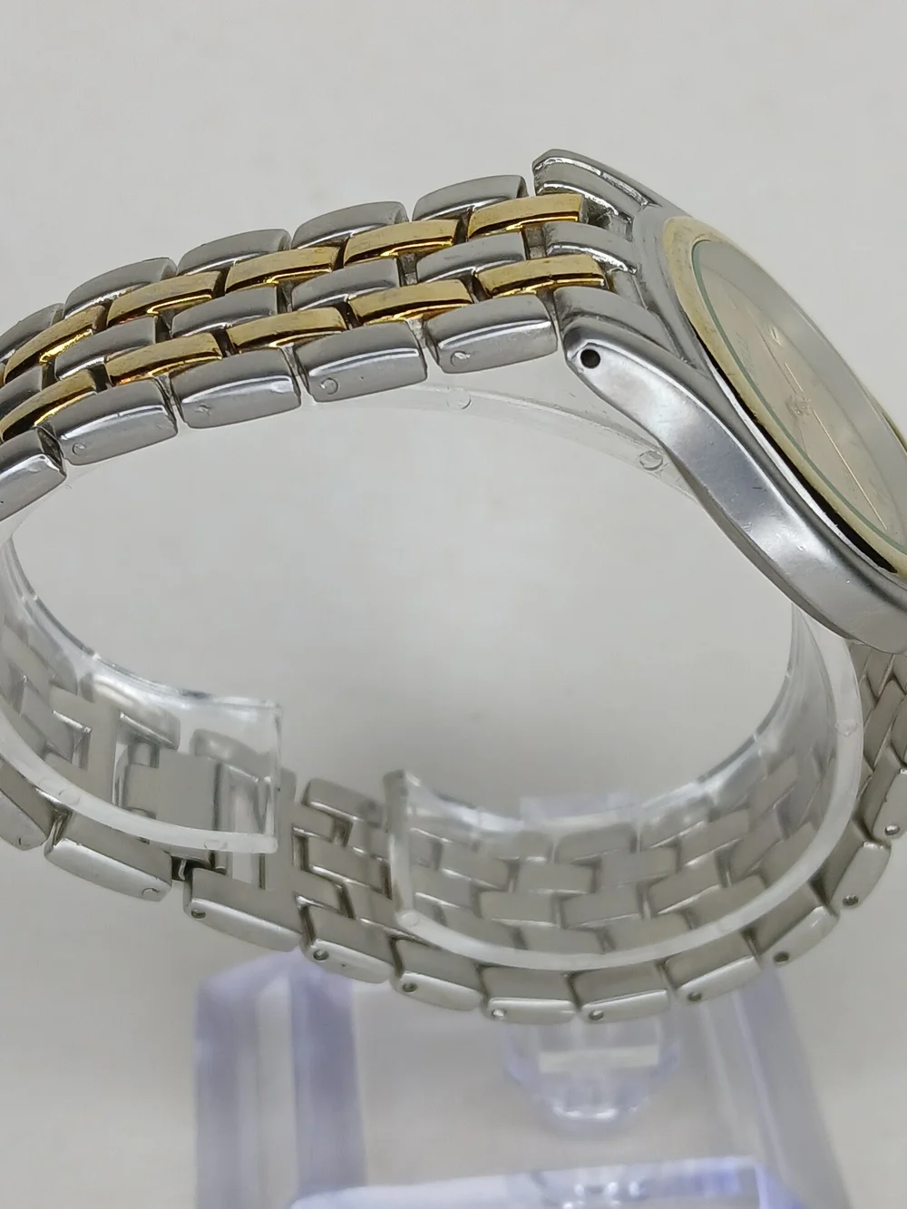 Michelli Collection Watch Two Tone Gold Dial Japan Movt Stainless Back Quartz